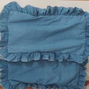 Denim king size shams-SOLD